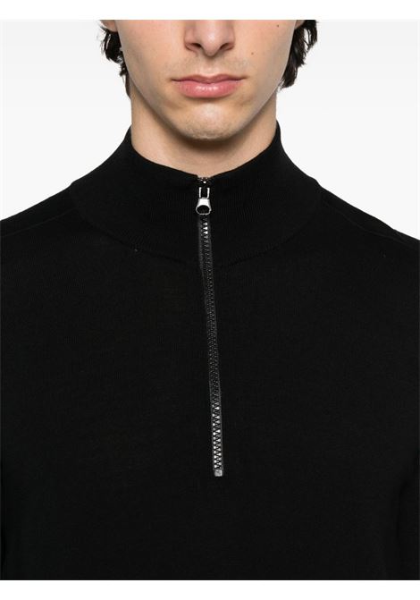 maglione half-zip uomo nero STONE ISLAND | K2S15 5100007 S00C4V0029